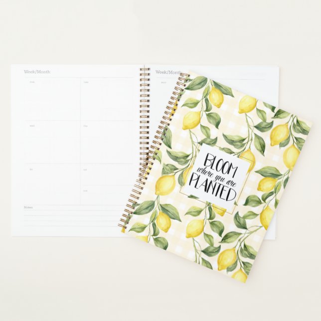 Citrons Jaunes Chic Fleurissent (Devant avec enveloppe)