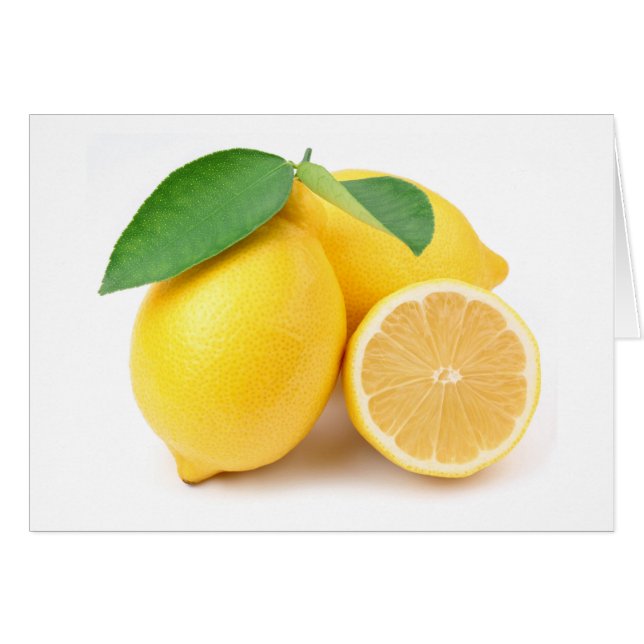 Citrons jaunes clairs et frais (Devant horizontal)