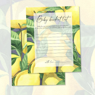 Citrons - Jeu de liste de choses à faire bébé