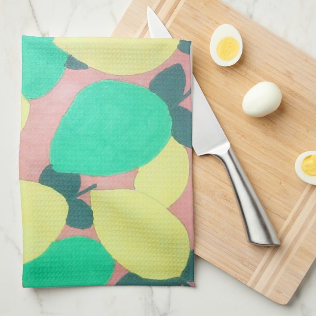 Citrons & Limes Citrus Motif frais Serviette de cu (Quart Plié)