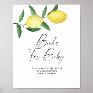 Citrons - livres pour bébé affiche