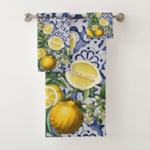 Citrons méditerranéens Carreaux portugais d'été
