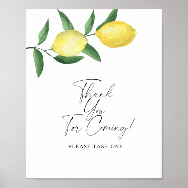 Citrons - Merci d'être venu Affiche (Devant)