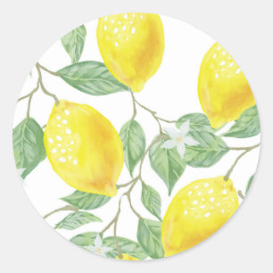Citrons mignons et stickers Feuille