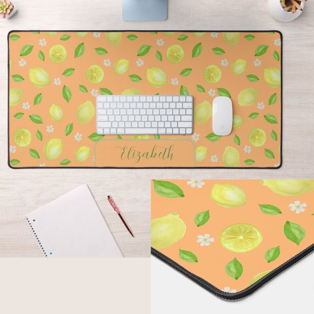 Citrons Mignons Tapis de Bureau Orange Grande Tail (Créateur téléchargé)