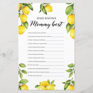 Citrons Modernes Qui Connaît Mommy Meilleur Jeu