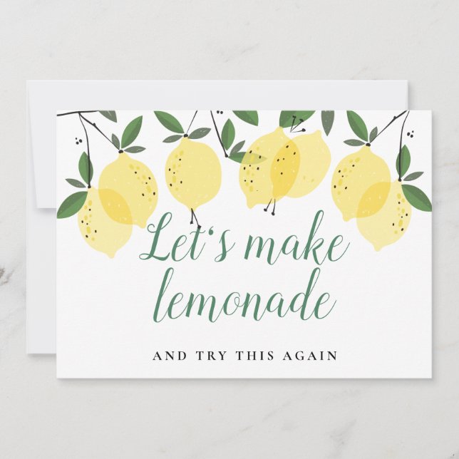 Citrons Modernes Verdure Changer La Carte Date (Devant)