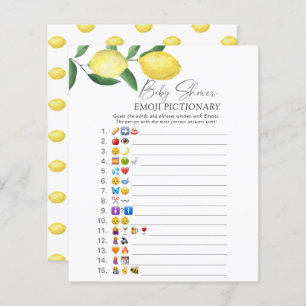 Citrons motif - Emoji jeu pictural
