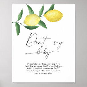 Citrons - N'appelle pas bébé Affiche