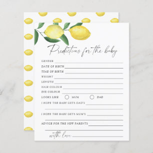 Citrons - Prédictions et conseils pour bébés