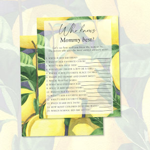 Citrons - Qui connaît maman meilleur jeu