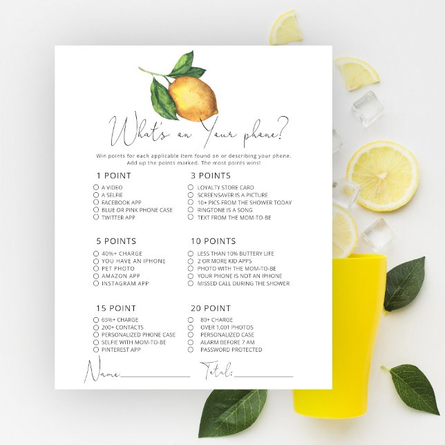 Citrons Qu'y a-t-il dans votre jeu téléphonique (Créateur téléchargé)