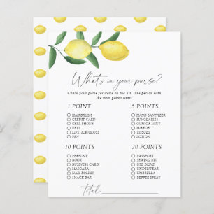 Citrons - Qu'y a-t-il dans votre sac à main