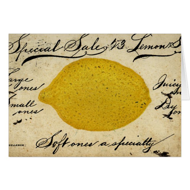 Citrons spéciaux -1897 (Devant horizontal)