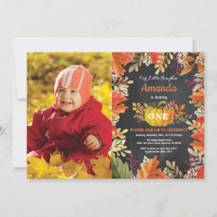 Citrouille Automne Anniversaire Invitation