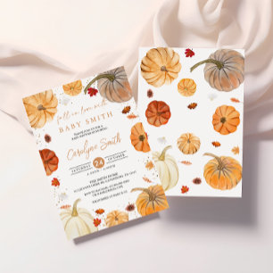 Citrouille Automne  Automne Baby shower Invitation
