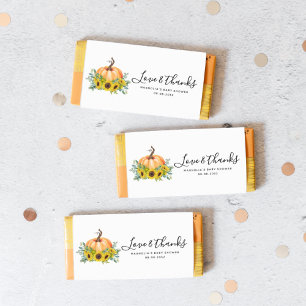Citrouille Automne Baby shower Candy Bar Wrapper