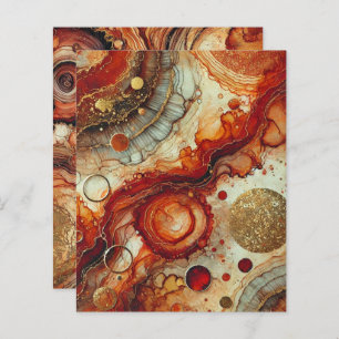 Citrouille Automne Épice Alcool Encre papier de la