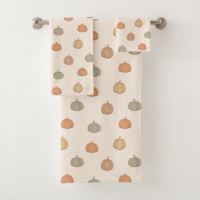 Citrouille beige boho neutre Halloween automne mue (En situation)