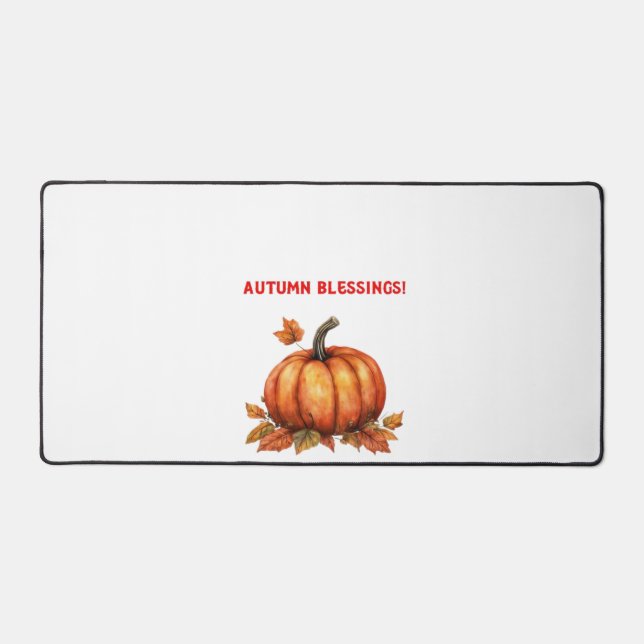 Citrouille Bénédictions d'Automne avec Feuilles de (Recto)