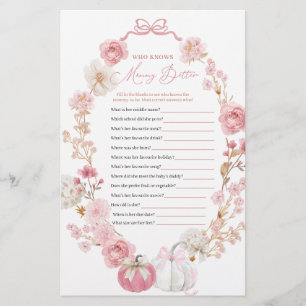 Citrouille blanc et rose qui connaît mieux maman