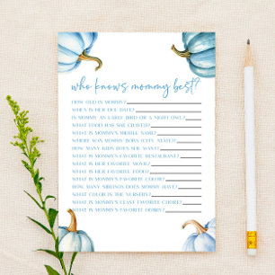 Citrouille Bleu Chute qui connaît maman Baby showe