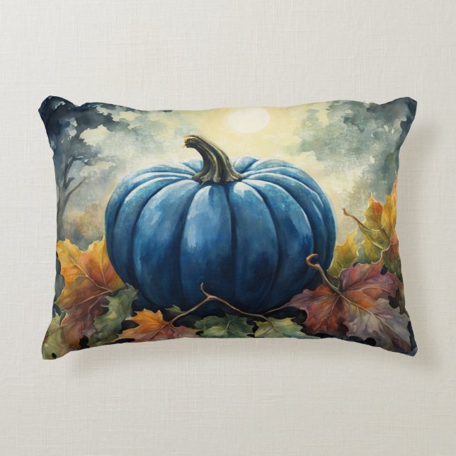 Citrouille bleu - Coussin (Devant)