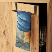 Citrouille bleu - Serviette de cuisine