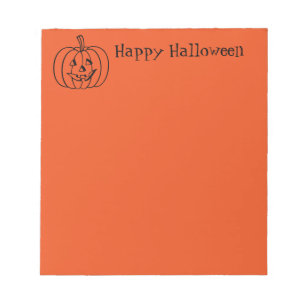 Citrouille Bloc-notes Halloween