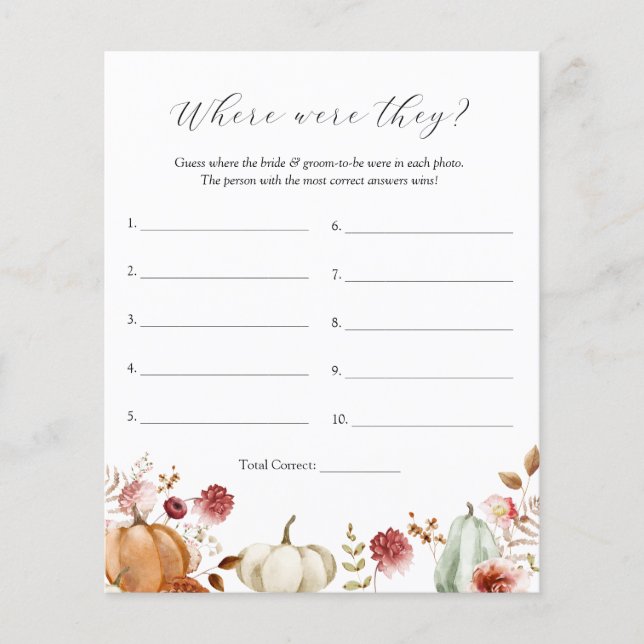 Citrouille Bourgogne Floral Où Ils Ont Joué (Devant)