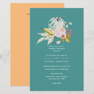 CITROUILLE BUDGET Automne Floral Mariage Inviter A