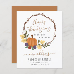 Citrouille budgétaire - Nouvelle Faire-part d'adre