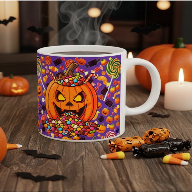 Citrouille Candy Halloween café Mug (Créateur téléchargé)
