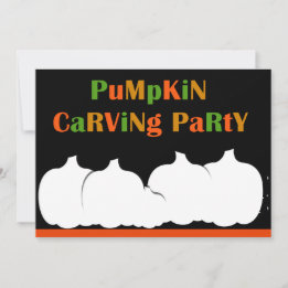 Citrouille Carving Halloween invitation