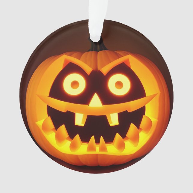Citrouille Classique Sculptée Épouvante Halloween (devant)