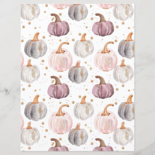 citrouille d'aquarelle chute papier motif