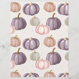 citrouille d'aquarelle chute papier motif