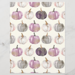 citrouille d'aquarelle chute papier motif