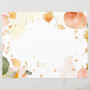 citrouille d'aquarelle chute papier motif