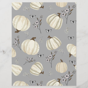 citrouille d'aquarelle chute papier motif