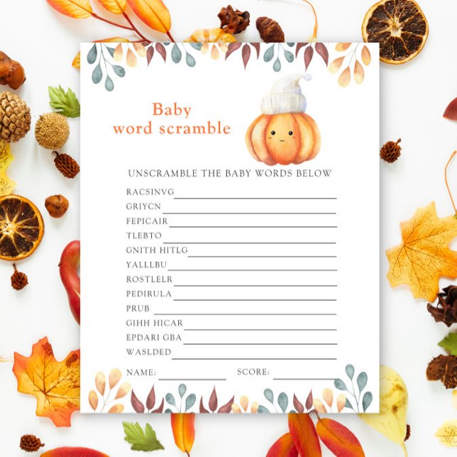 Citrouille d'automne dans un chapeau - Jeu de mots (Créateur téléchargé)