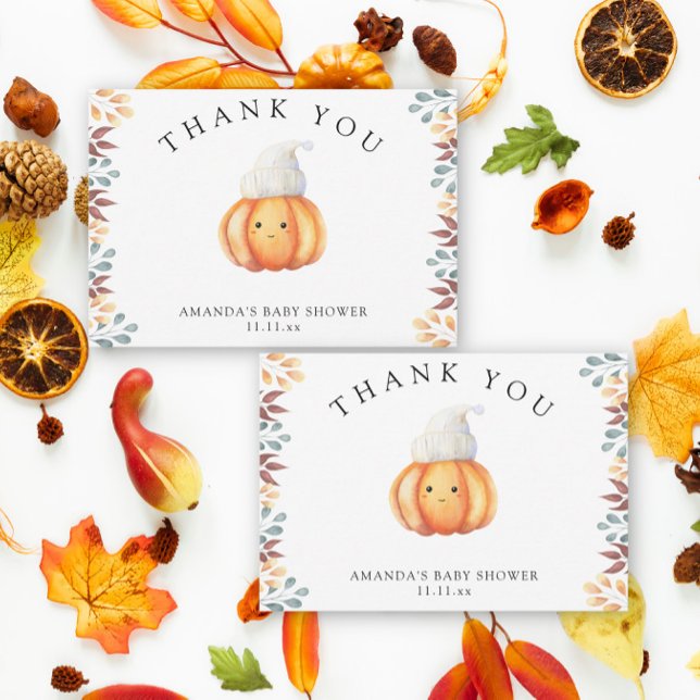 Citrouille d'automne dans un chapeau - merci (Créateur téléchargé)
