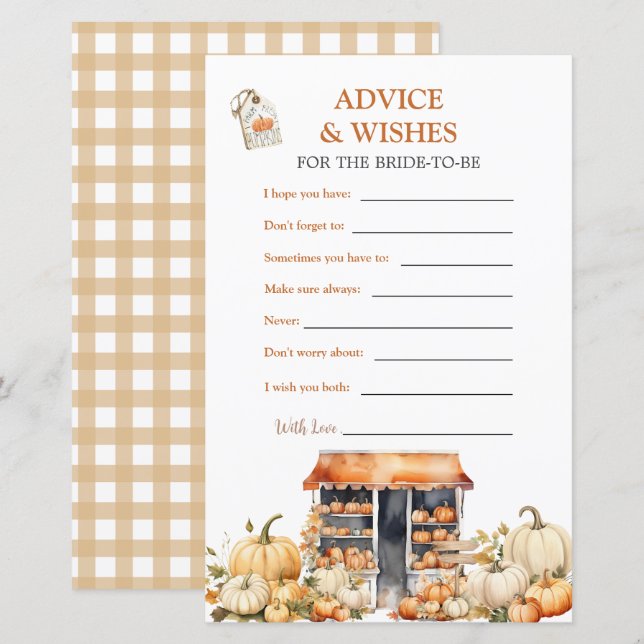 Citrouille d'automne Elle est hors du marché Conse (Devant / Derrière)