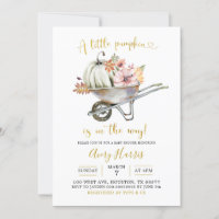Citrouille d'automne Invitation au Baby shower de