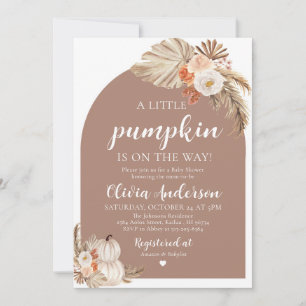 Citrouille d'automne Invitation au Baby shower neu
