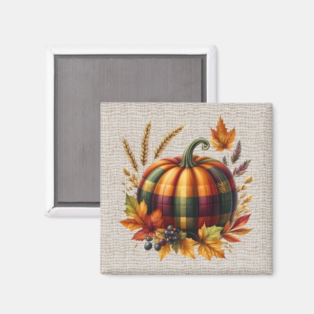 Citrouille d'automne Magnet (Recto/Verso)