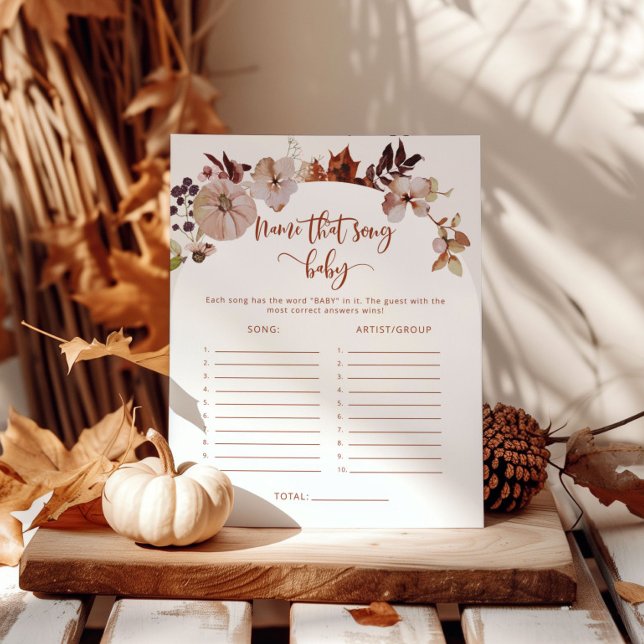 Citrouille d'automne Nom de la chanson jeu de baby (Créateur téléchargé)