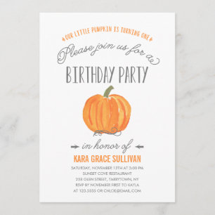 Citrouille d'automne Ombre  Invitation pour le pre