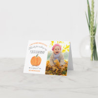 Citrouille d'automne | Premier Merci d'anniversair