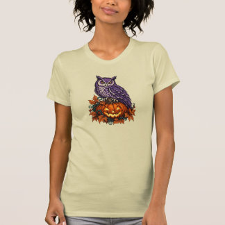 Citrouille de chouette mignonne Halloween T-Shirt